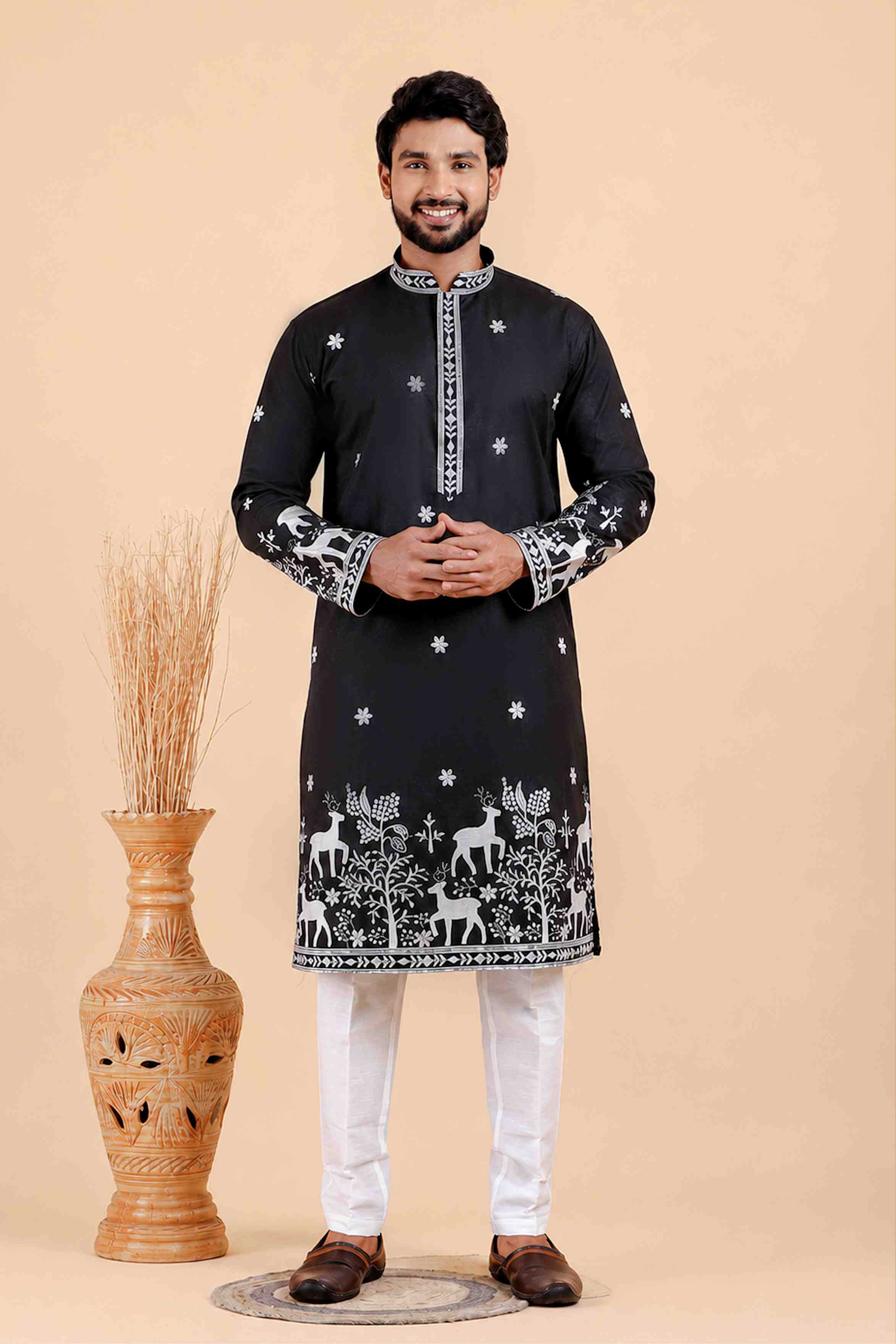 YNF Wholesale Silk Mens Kurtas  | Surat Manufacturer