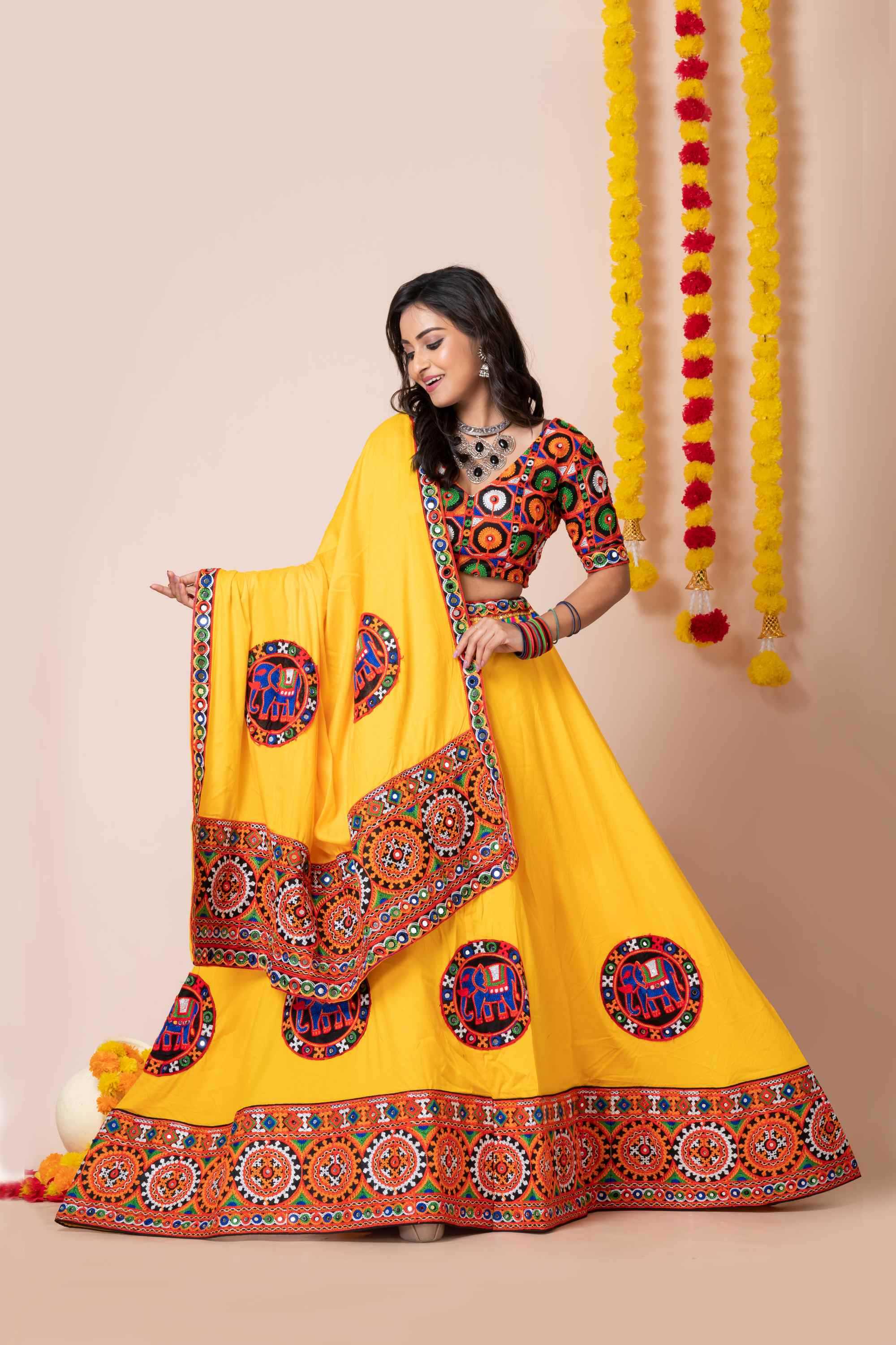 YNF Wholesale Heavy Rayon Embroidered Lehenga  | Surat Manufacturer