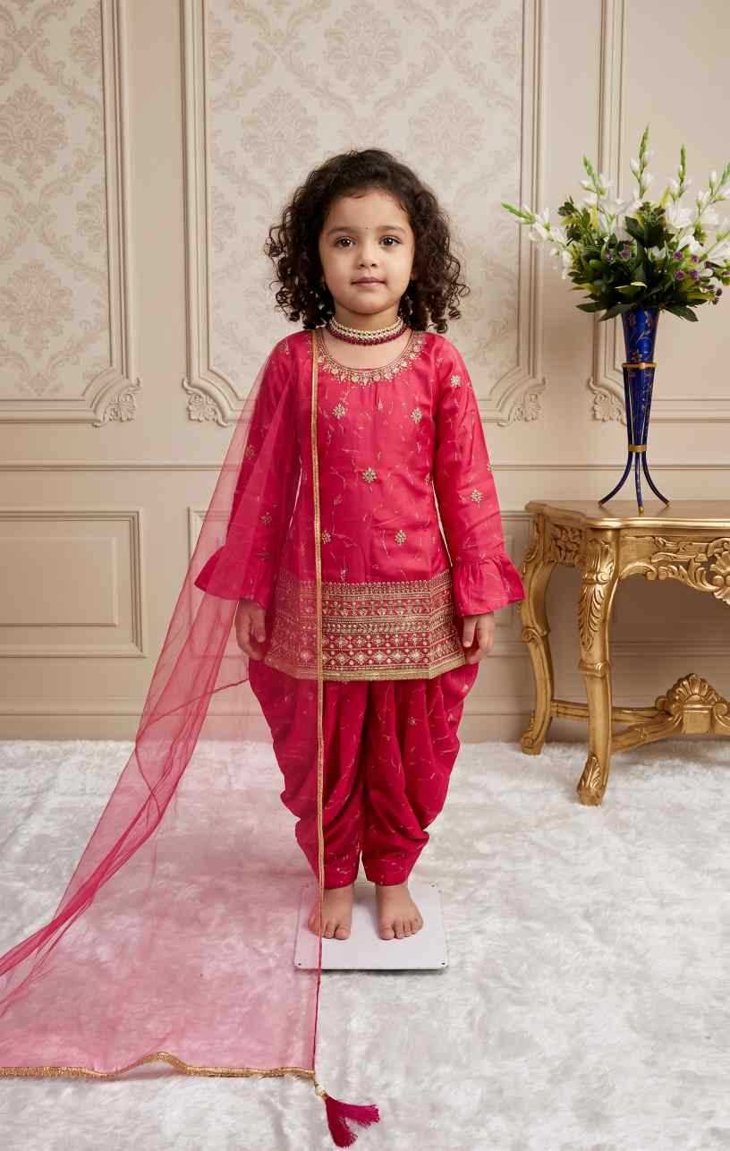 YNF Wholesale Faux Georgette Kids Suit  | Surat Manufacturer