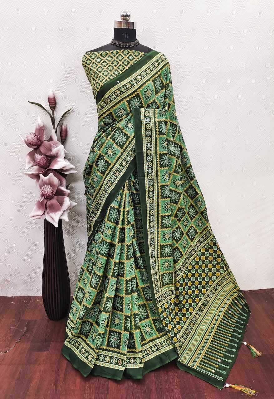 YNF Wholesale Cotton Printed Sarees RIN229 Navita | Surat Manufacturer