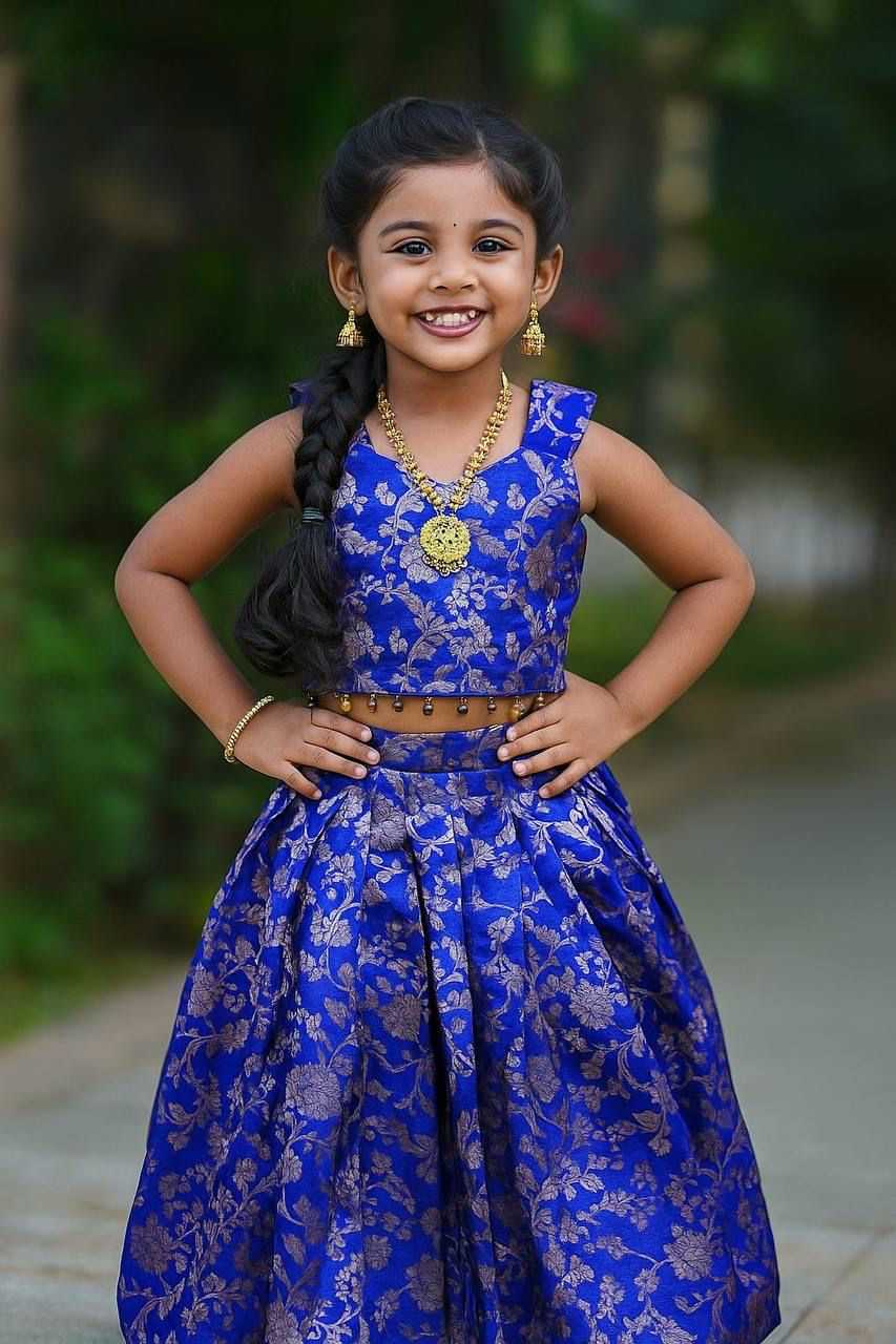 YNF Wholesale Banarasi Soft Silk Kids Lehenga RIN235 Mahika | Surat Manufacturer
