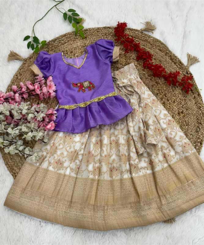 YNF Wholesale Cotton Kids Lehenga  | Surat Manufacturer
