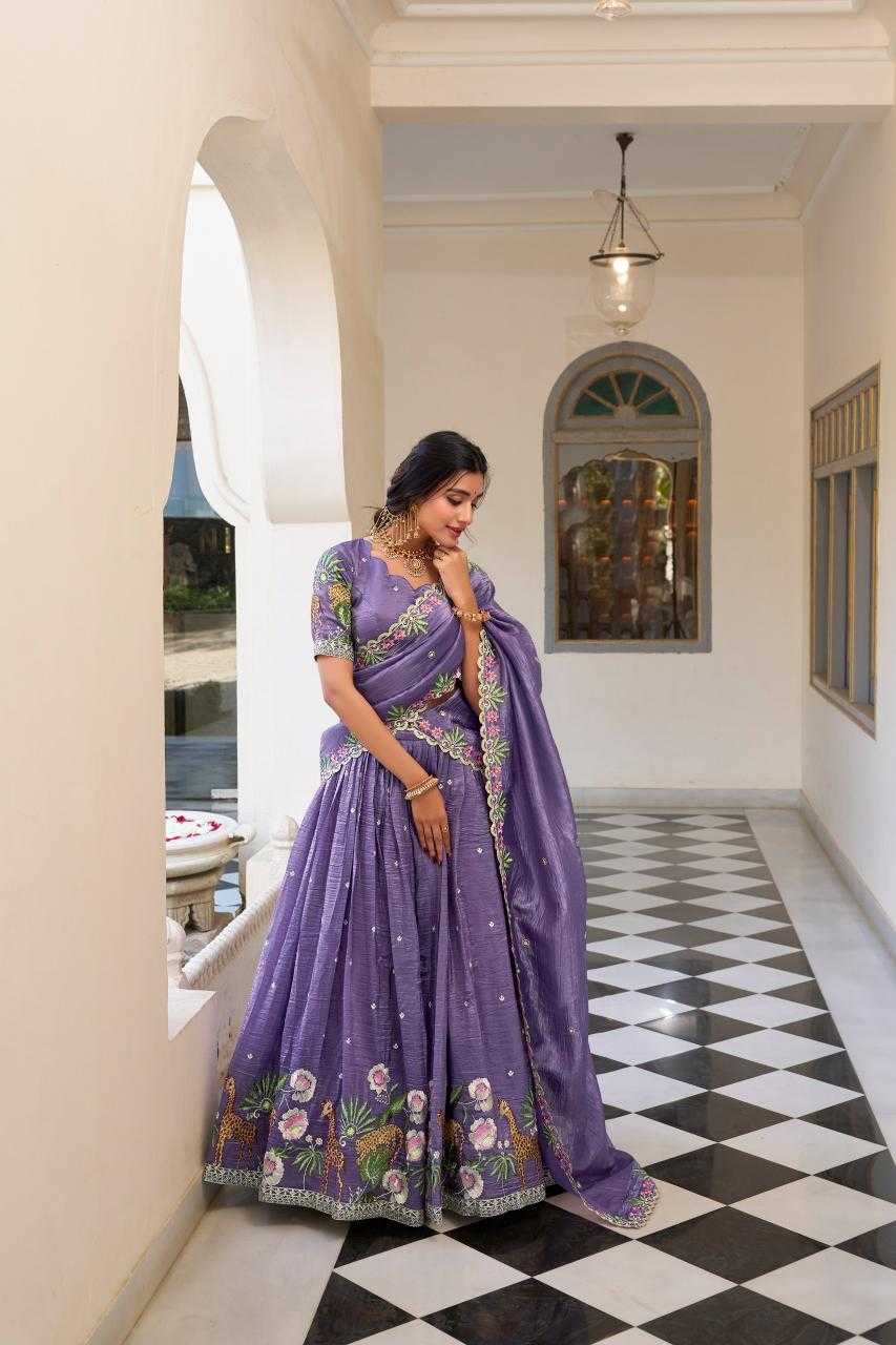 YNF Wholesale Soft Gold Crush Embroidered Lehenga KESH134 1435 | Surat Manufacturer