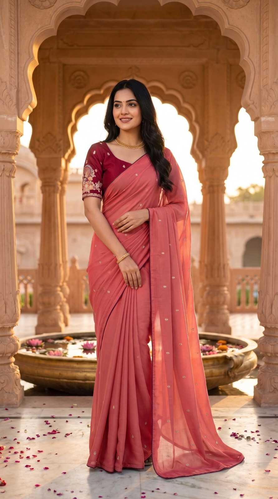 YNF Wholesale Chinon Sequence Sarees KESH202 02 | Surat Manufacturer