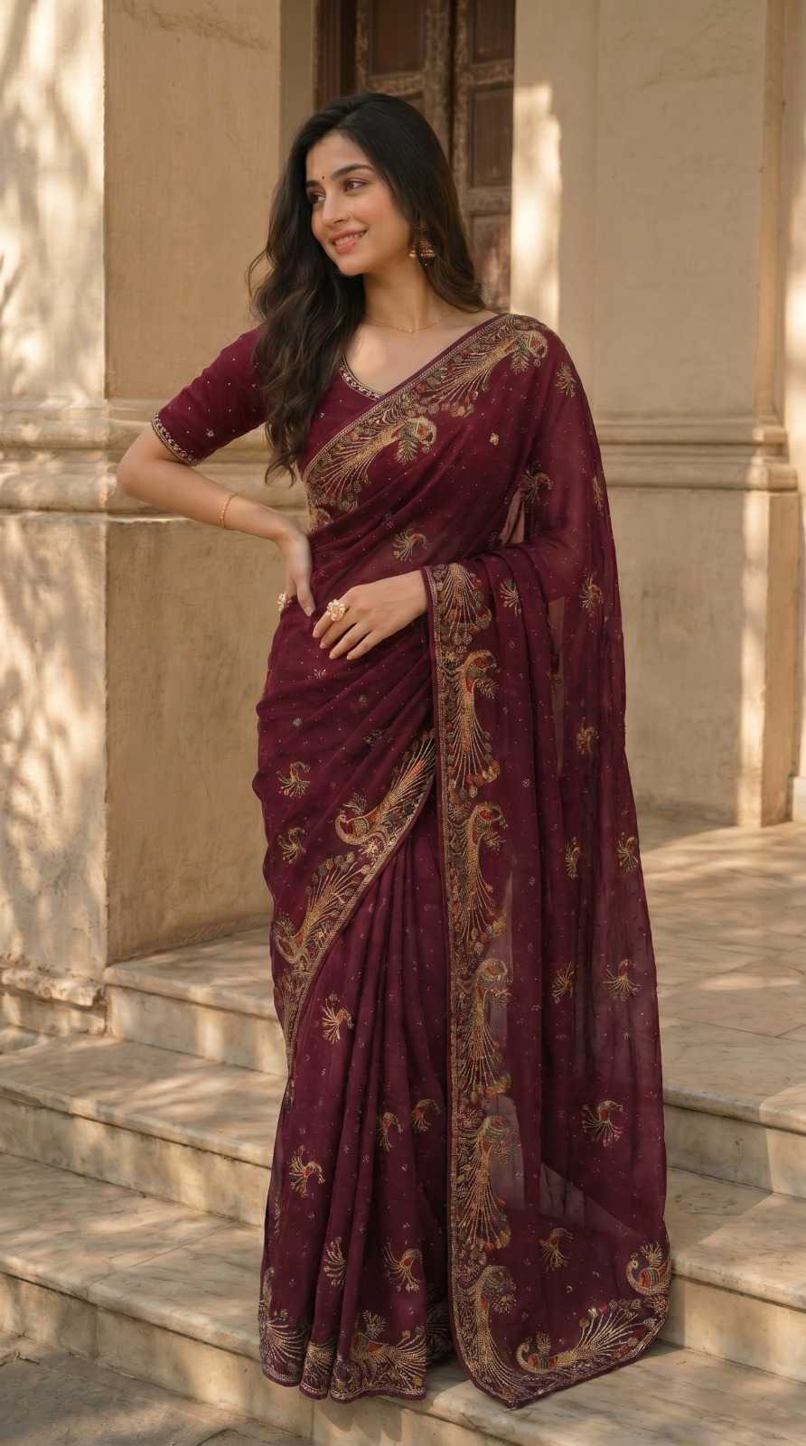 YNF Wholesale Chiffon Chiffon Sarees KESH202 09 | Surat Manufacturer