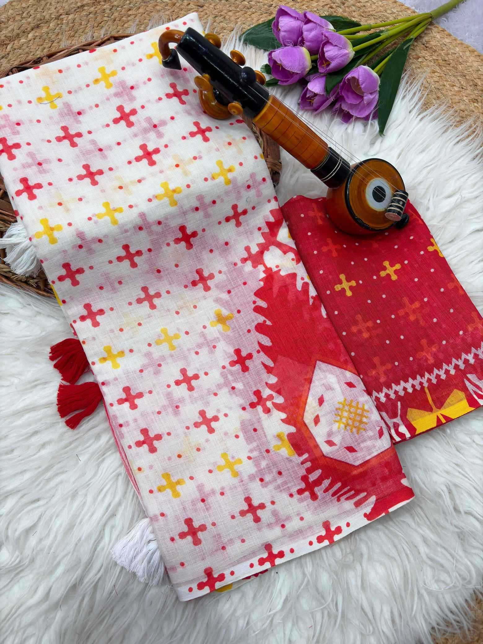 YNF Wholesale Linen Linen Sarees KESH205 Anoushka | Surat Manufacturer