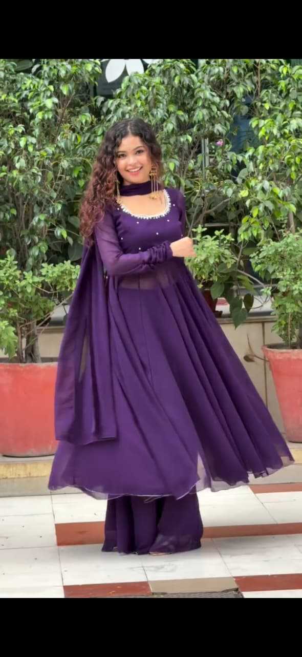 YNF Wholesale Faux Georgette Palazzo Suit KESH222 282 | Surat Manufacturer