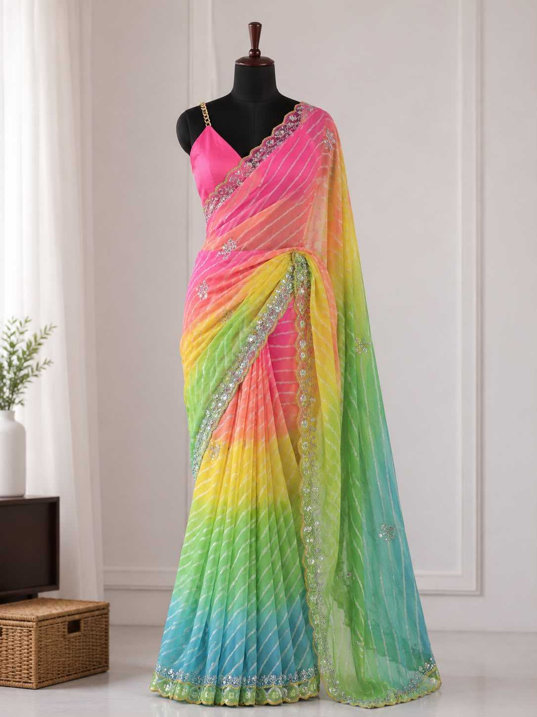 YNF Wholesale Georgette Printed Sarees KESH486 RIC | Surat Manufacturer
