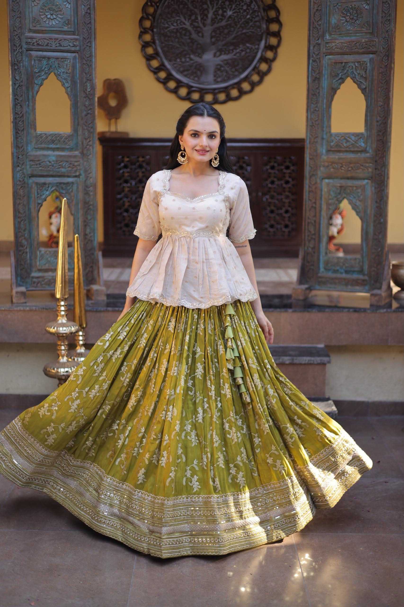 YNF Wholesale Pure Viscos Embroidered Lehenga KESH491 1750 | Surat Manufacturer