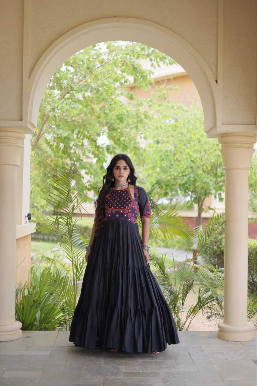 YNF Wholesale Cotton Embroidery Gowns KESH491 9348 | Surat Manufacturer