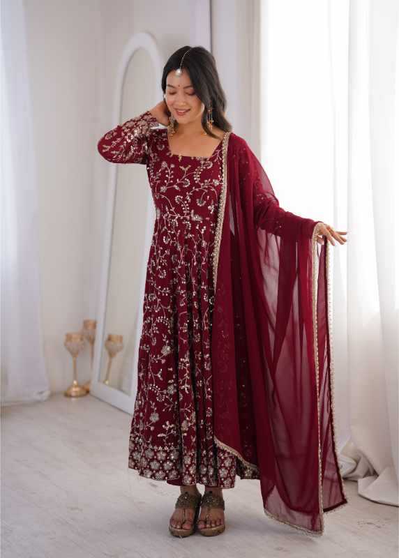 YNF Wholesale Faux Georgette Fancy Gowns KESH499 5024 | Surat Manufacturer