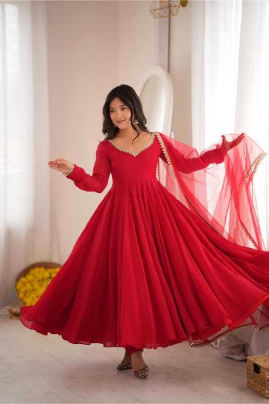 YNF Wholesale Crush Silk Party Gowns KESH499 5355 | Surat Manufacturer