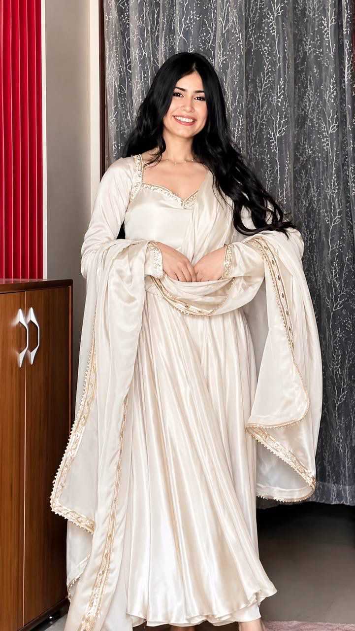 YNF Wholesale Heavy Silk Embroidery Gowns KESH499 551 | Surat Manufacturer