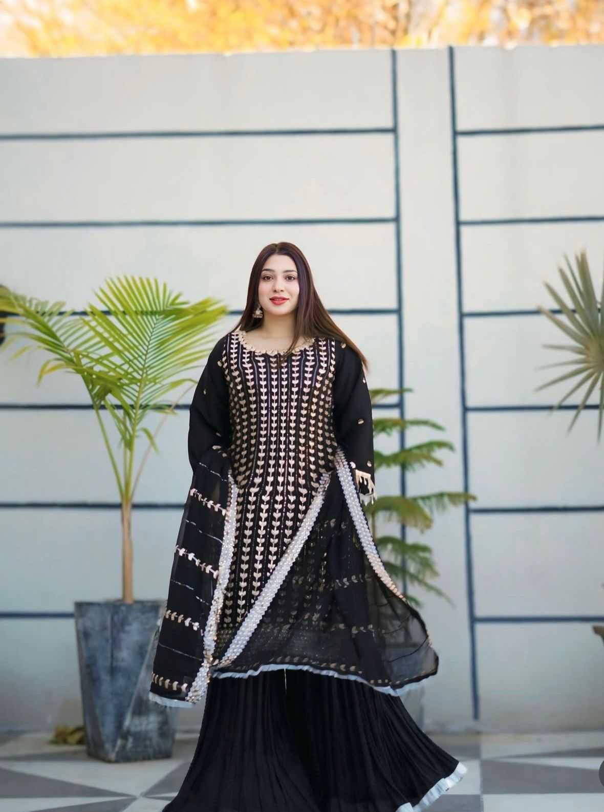 YNF Wholesale Faux Georgette Sharara Salwar Suits KESH506 1185 | Surat Manufacturer