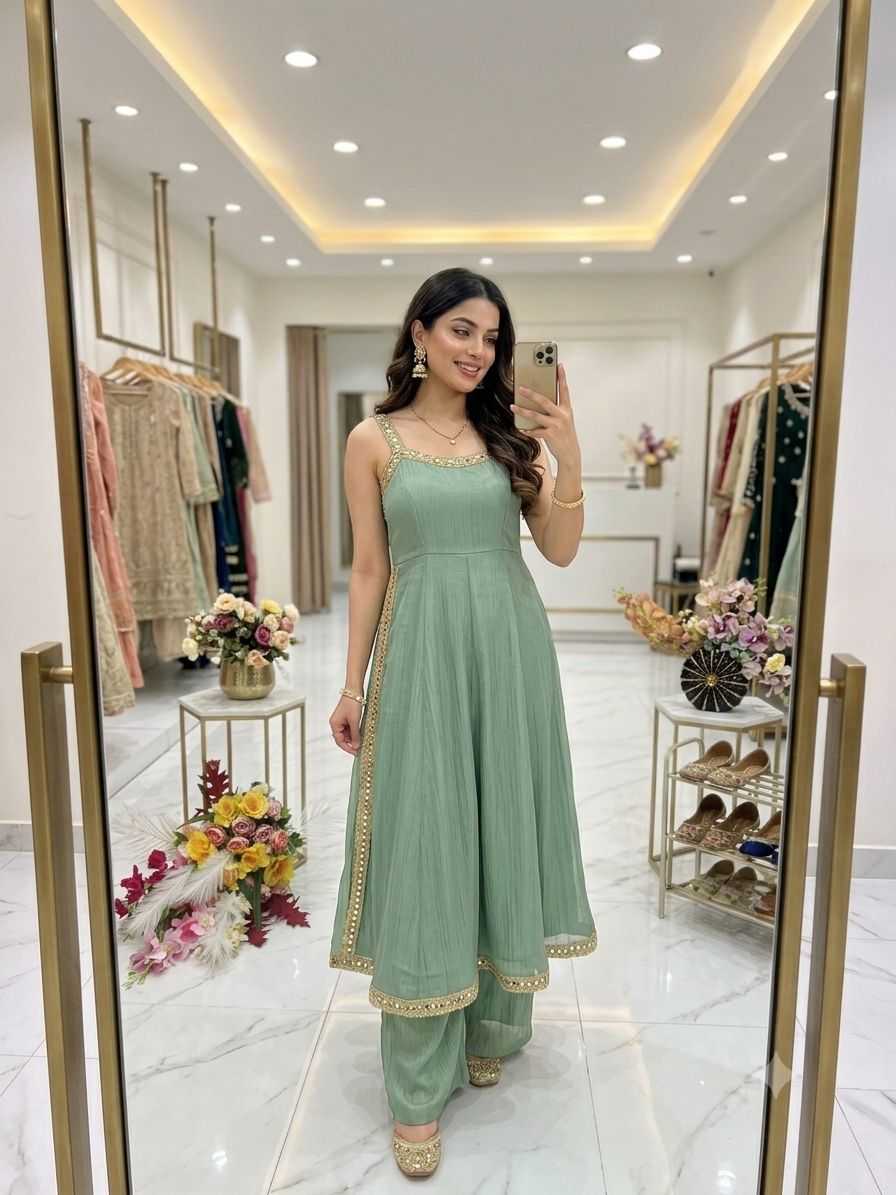 YNF Wholesale Crush Silk Embroidery Suits KESH506 1285 | Surat Manufacturer