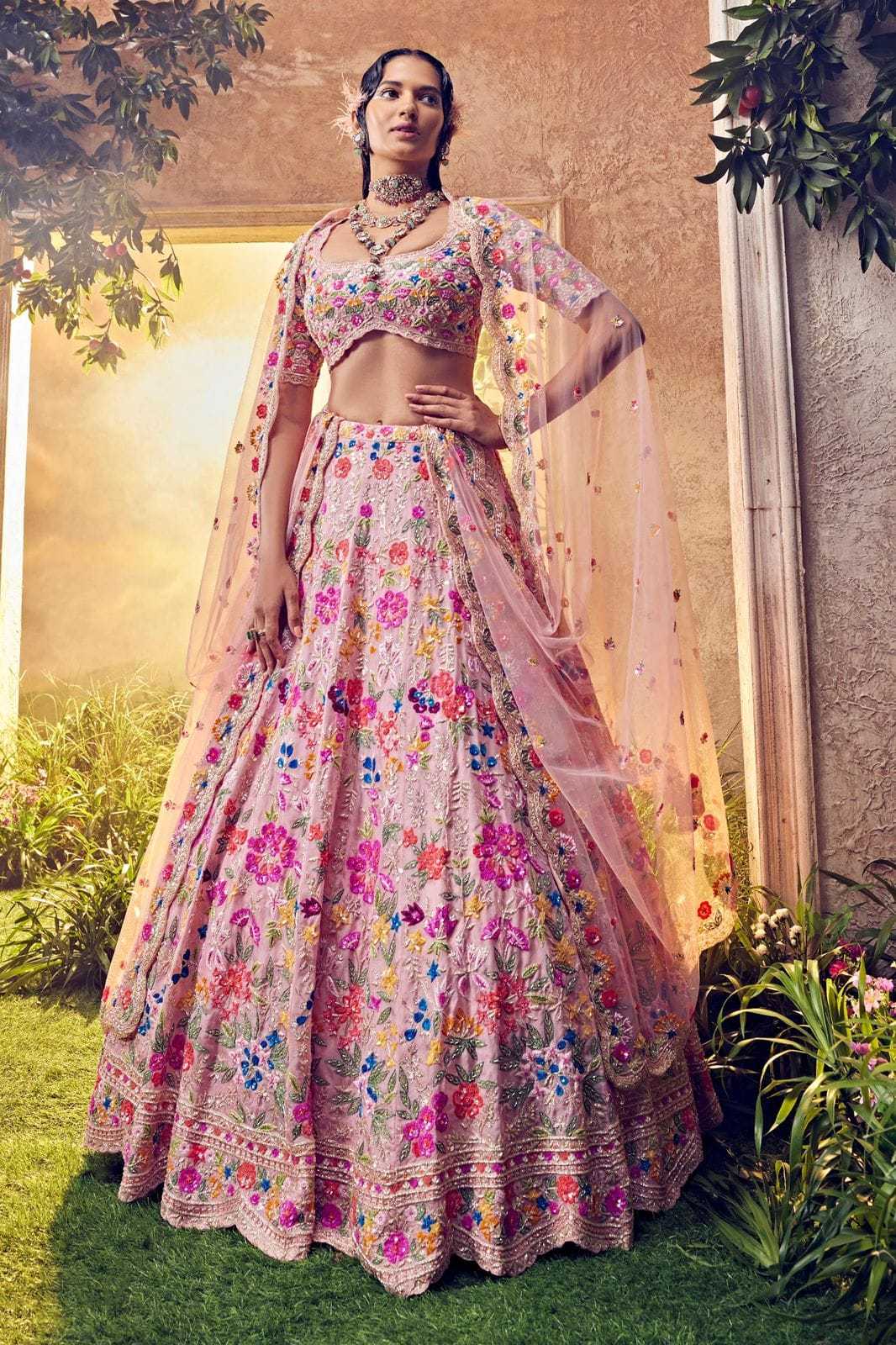 YNF Wholesale Faux Georgette Embroidered Lehenga KESH508 1096 | Surat Manufacturer