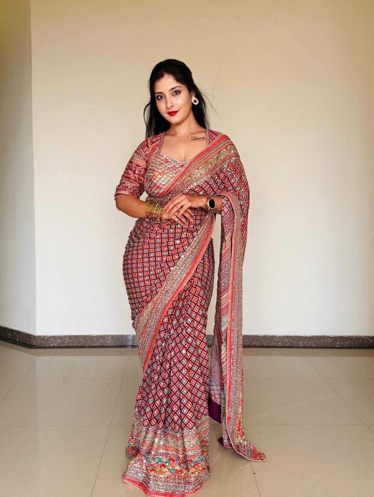 YNF Wholesale Chinon Designer Sarees KESH518 4496 | Surat Manufacturer