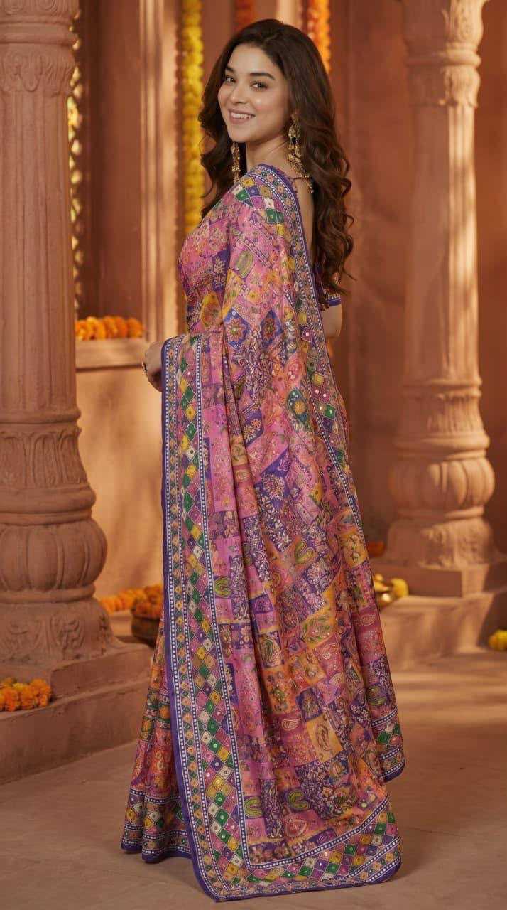 YNF Wholesale Chinon Silk Printed Sarees KESH518 4504 | Surat Manufacturer