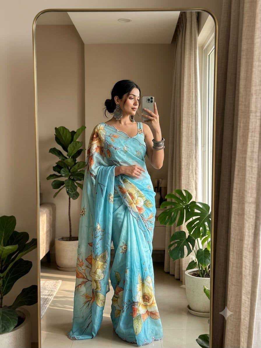 YNF Wholesale Chinon Designer Sarees KESH518 4527 | Surat Manufacturer