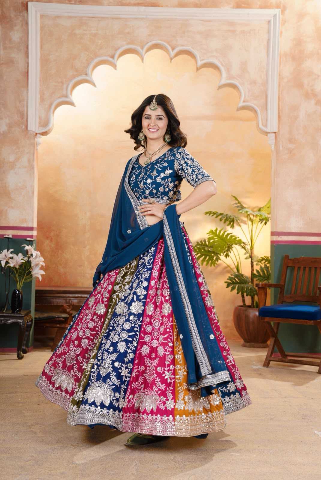 YNF Wholesale Faux Georgette Embroidered Lehenga KESH533 5053 | Surat Manufacturer