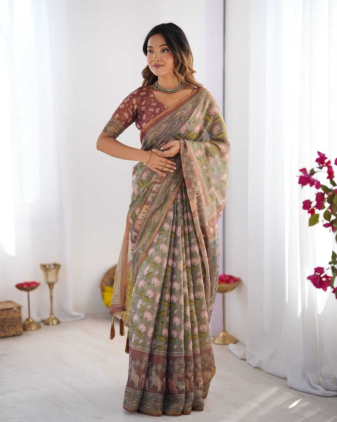 YNF Wholesale Cotton Printed Sarees KESH556 408 | Surat Manufacturer