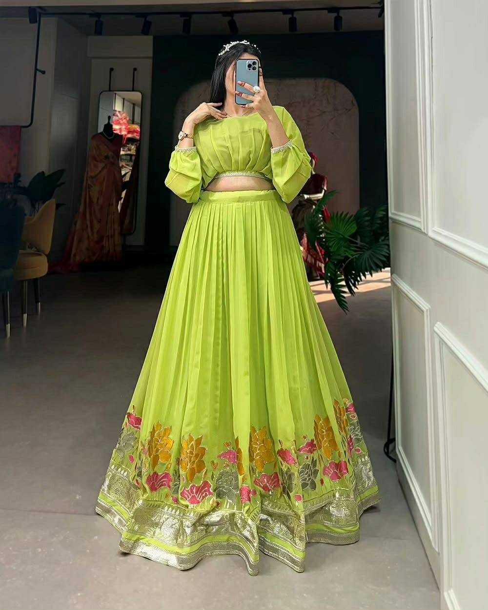 YNF Wholesale Faux Georgette Designer Lehenga KESH599 | Surat Manufacturer