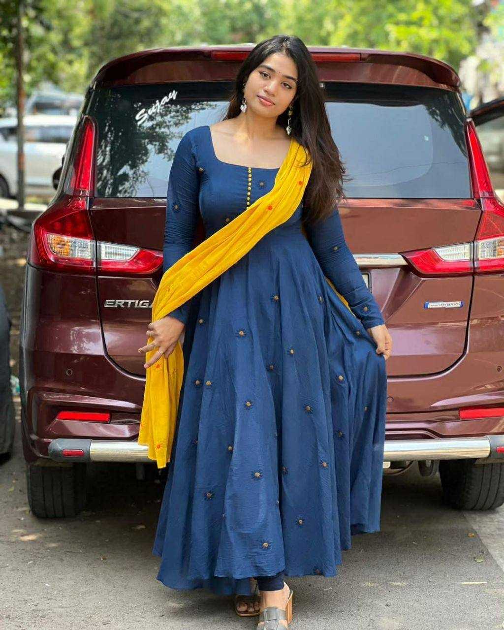 YNF Wholesale Georgette Embroidery Gowns KESH599 Keshini | Surat Manufacturer