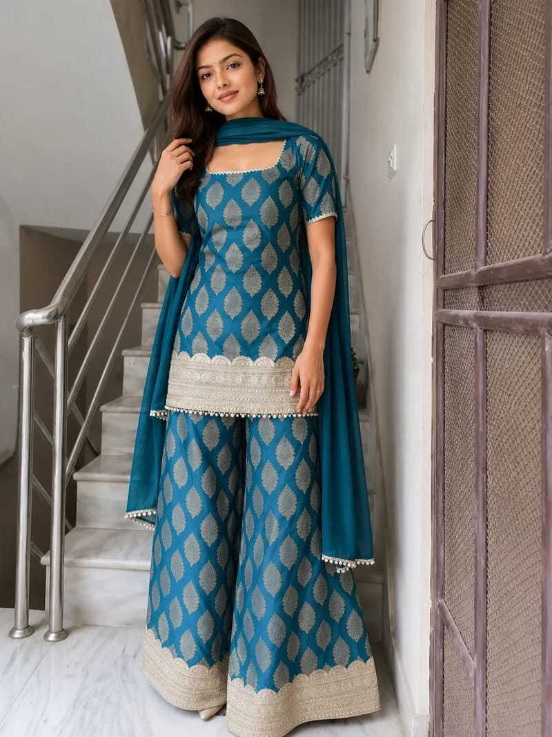 YNF Wholesale Banarasi Soft Silk Sharara Salwar Suits KESH602 1322 | Surat Manufacturer