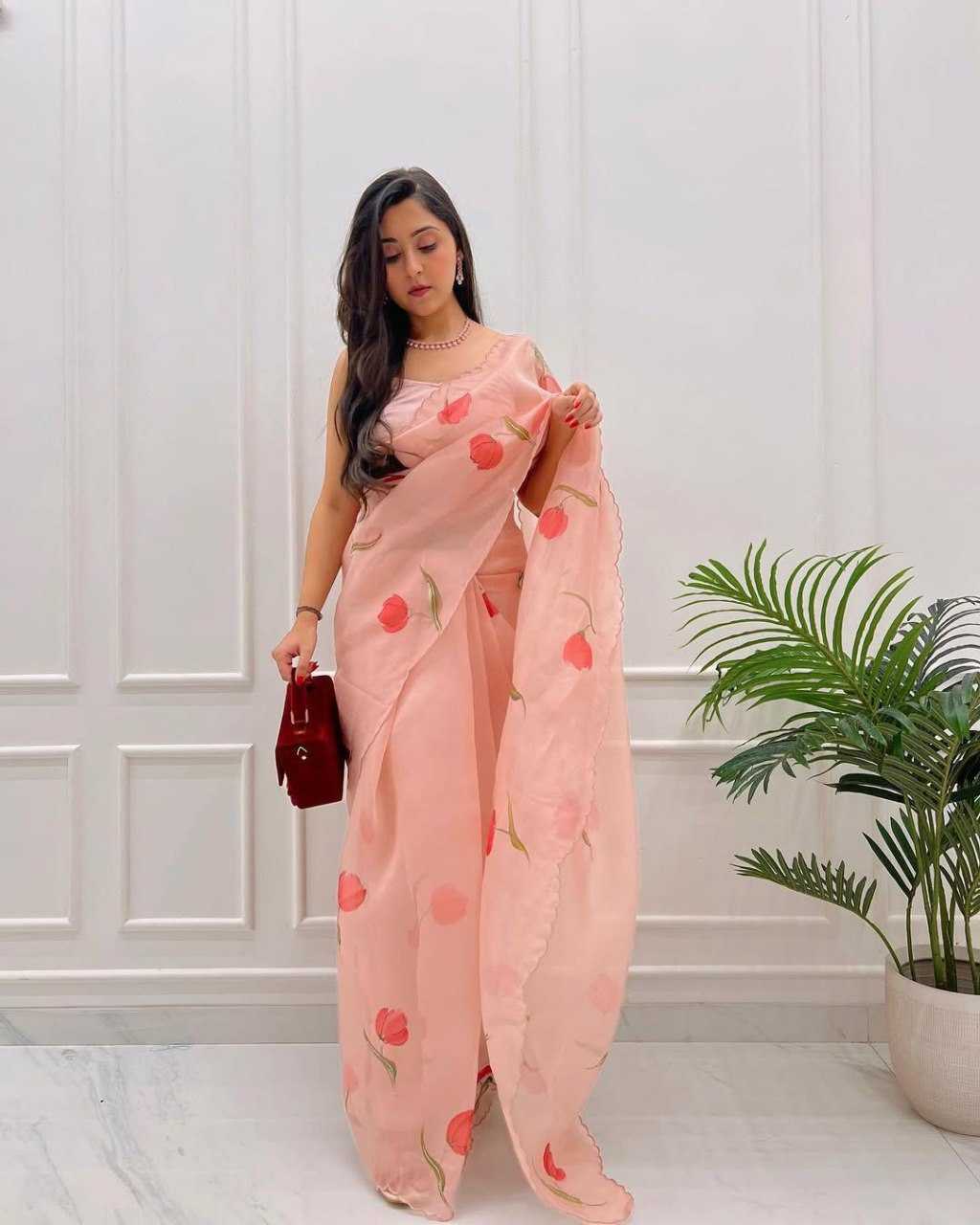 YNF Wholesale Organza Silk Ready To Wear Sarees KESH606 366 | Surat Manufacturer