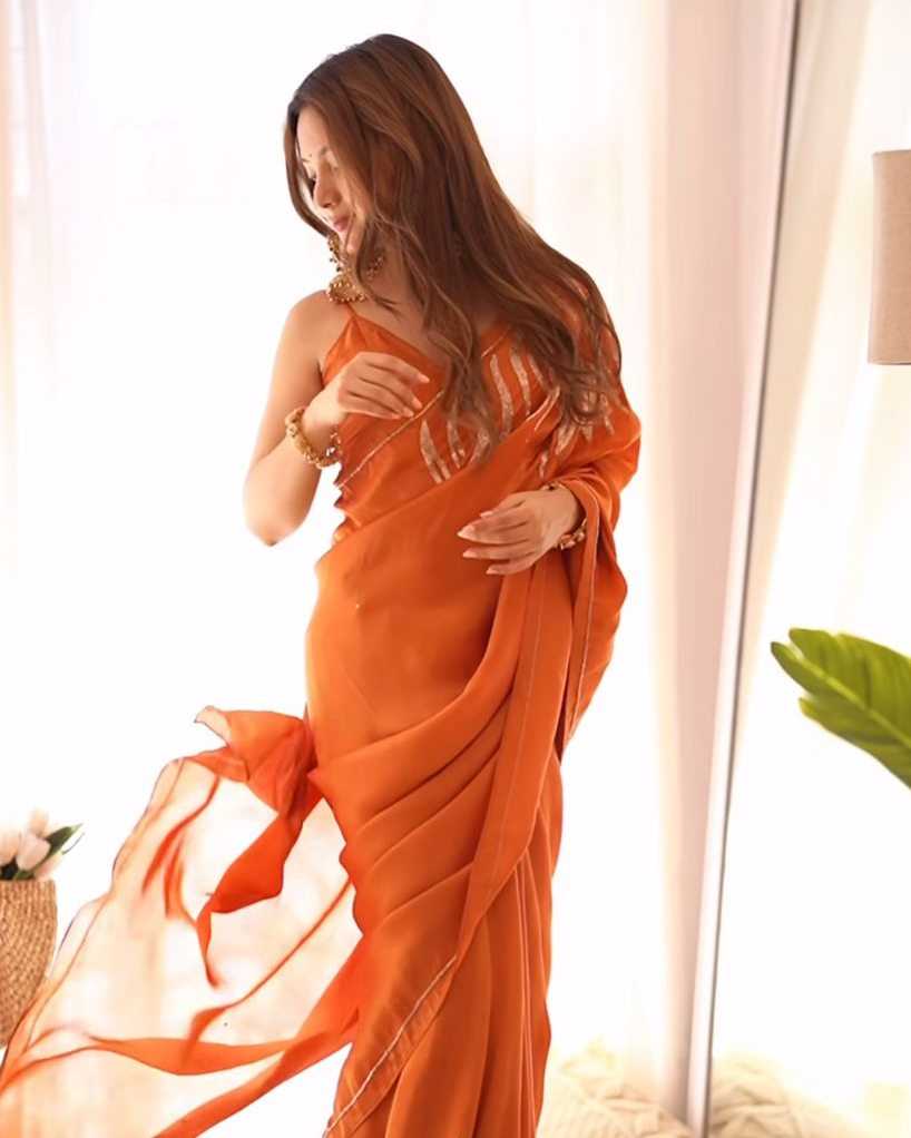 YNF Wholesale Satin Ready To Wear Sarees KESH606 445 | Surat Manufacturer