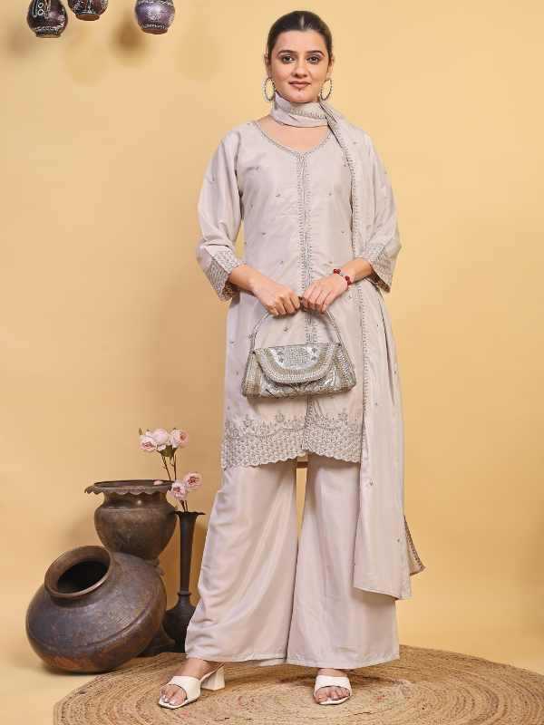 YNF Wholesale Pure Silk Embroidery Suits KESH608 Nisha | Surat Manufacturer