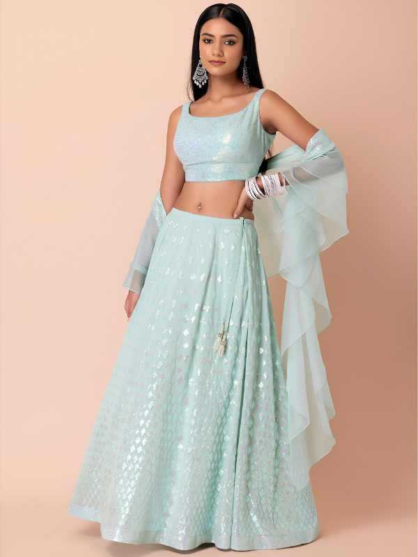 YNF Wholesale Faux Georgette Embroidered Lehenga KESH638 15087 | Surat Manufacturer