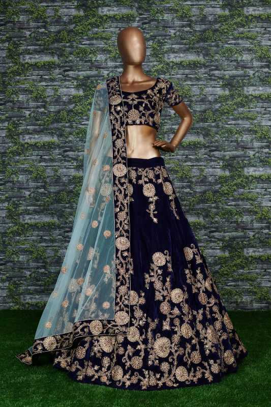 YNF Wholesale Velvet Wedding Lehenga KESH638 7012 | Surat Manufacturer