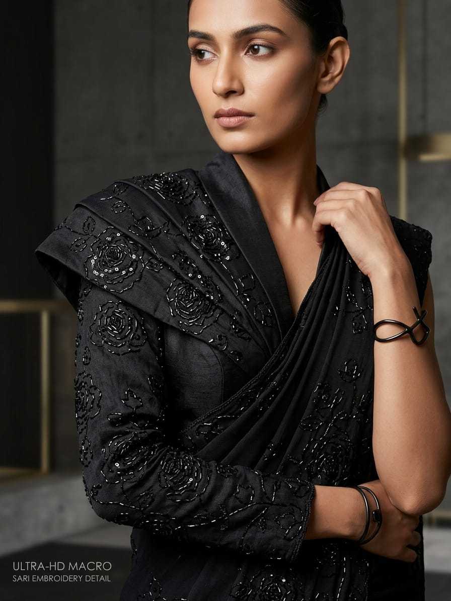 YNF Wholesale Premium Georgette Ready To Wear Sarees KESH673 STAR EMBROIDERY | Surat Manufacturer