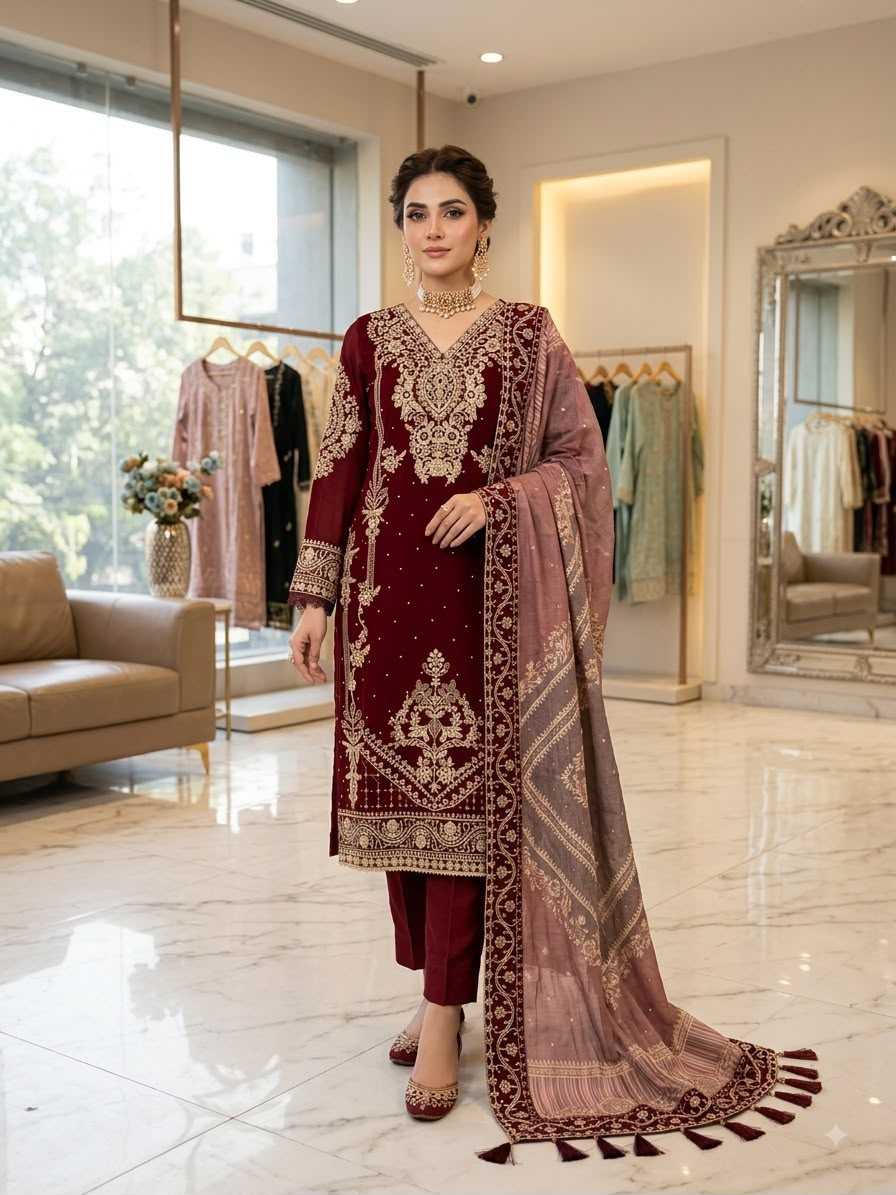 YNF Wholesale Georgette Embroidery Suits KESH678 2139 | Surat Manufacturer