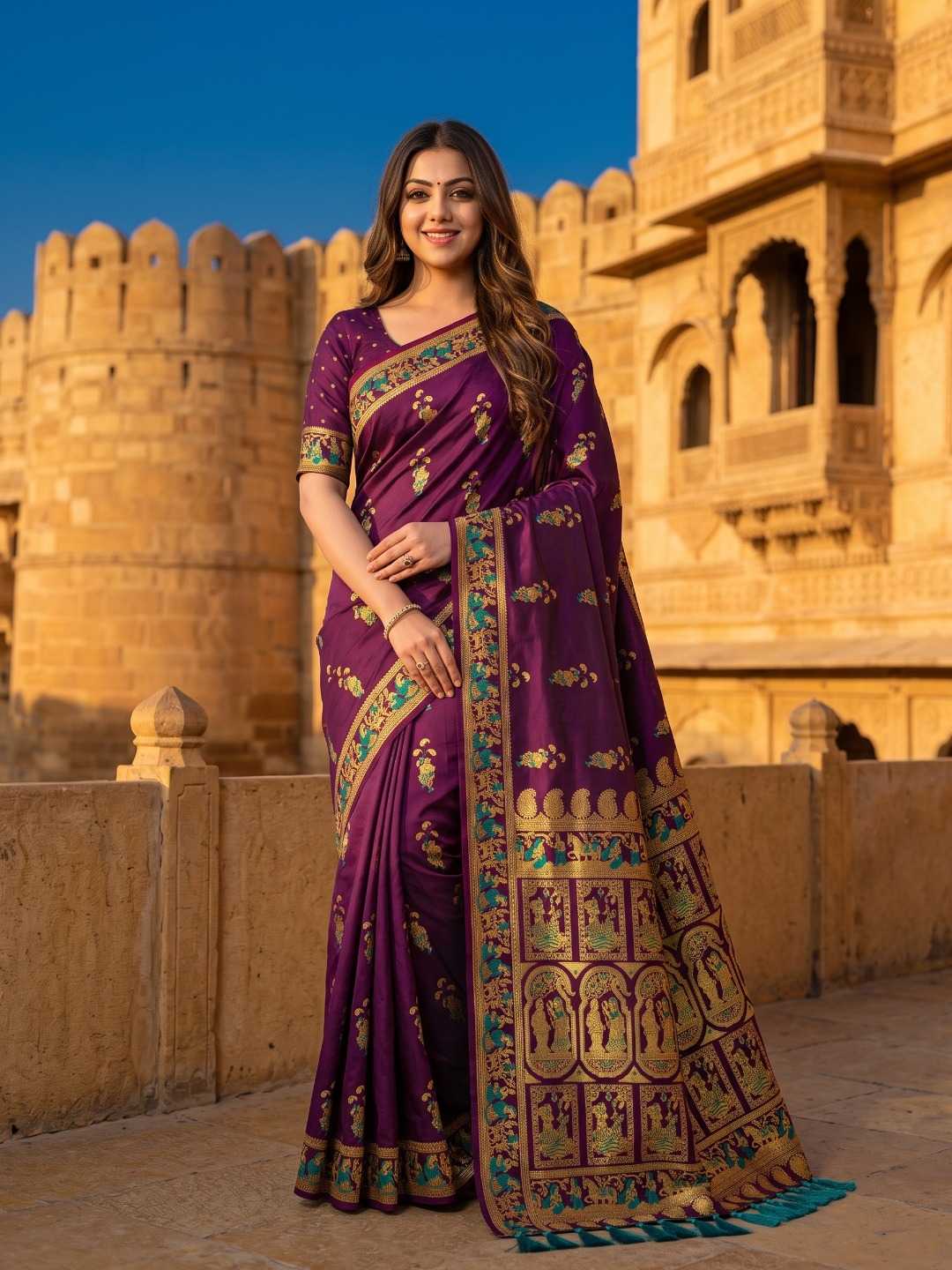 YNF Wholesale Silk Soft Silk Sarees KESH692 BALUCHARI | Surat Manufacturer