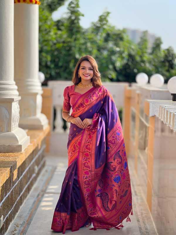 YNF Wholesale Paithani Silk Designer Sarees KESH700 Coin | Surat Manufacturer