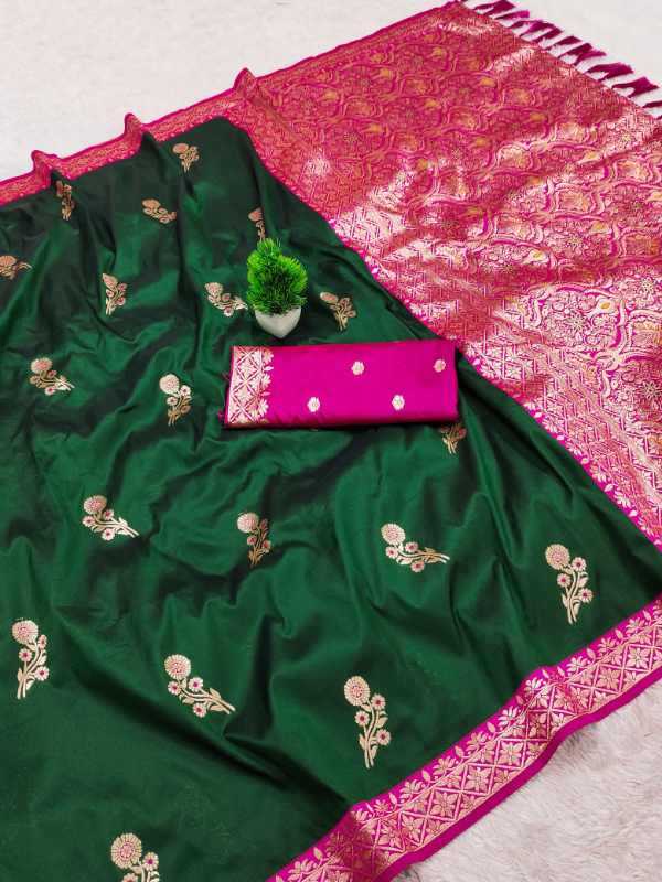 YNF Wholesale Banarasi Soft Silk Zari Border Sarees KESH700 Dolly | Surat Manufacturer