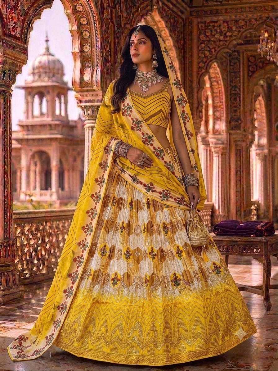 YNF Wholesale Chinon Fancy Lehenga KESH711 Kavyanika | Surat Manufacturer