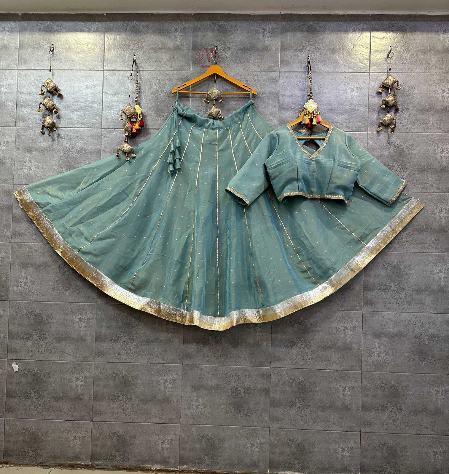 YNF Wholesale Tissue Silk Silk Lehenga KESH711 Tissue Candy | Surat Manufacturer