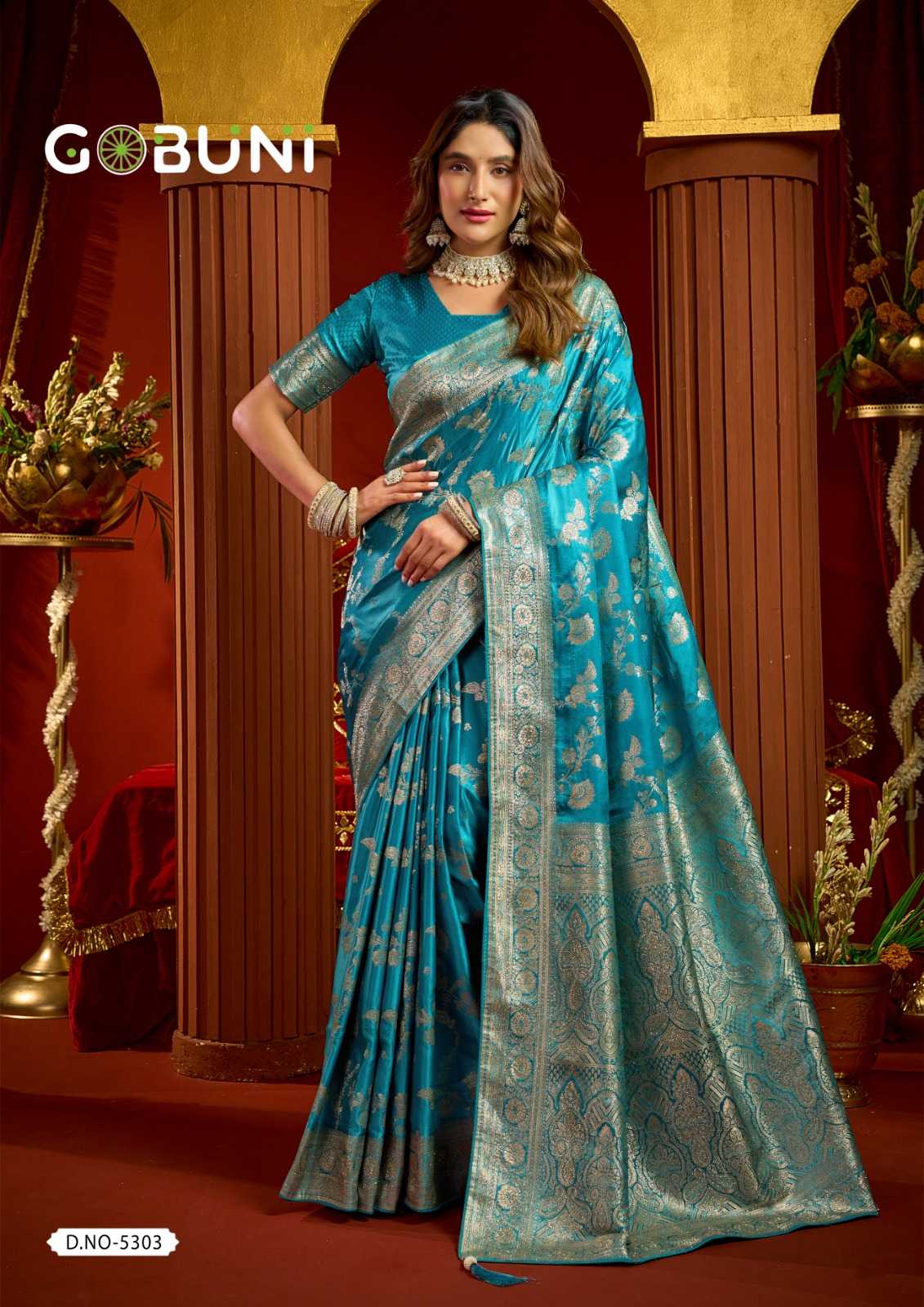 YNF Wholesale Satin Silk Traditional Silk Sarees KESH722 Gobuni Sumona | Surat Manufacturer