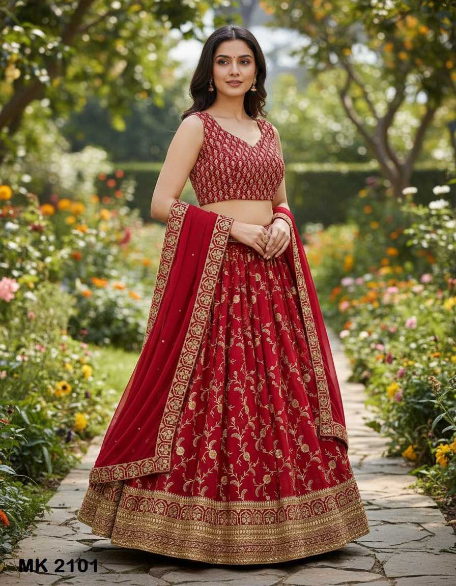 YNF Wholesale Faux Georgette Embroidered Lehenga KESH744 2101 | Surat Manufacturer