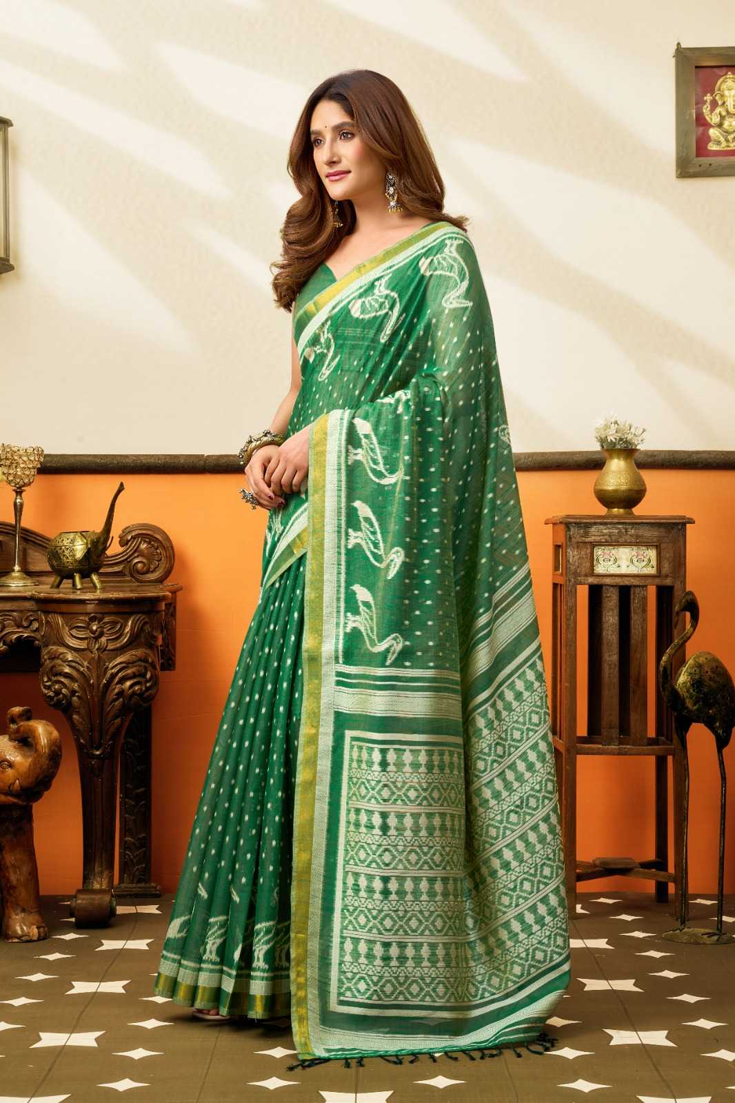 YNF Wholesale Cotton Fancy Sarees KESH744 GOBUNI SANGEETA | Surat Manufacturer