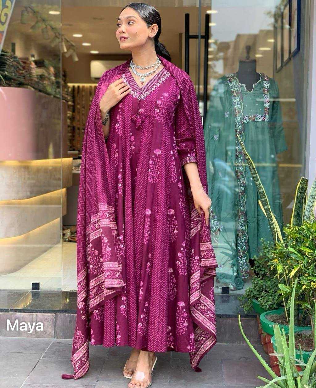 YNF Wholesale Heavy Rayon Embroidery Suits KESH744 MAYA | Surat Manufacturer