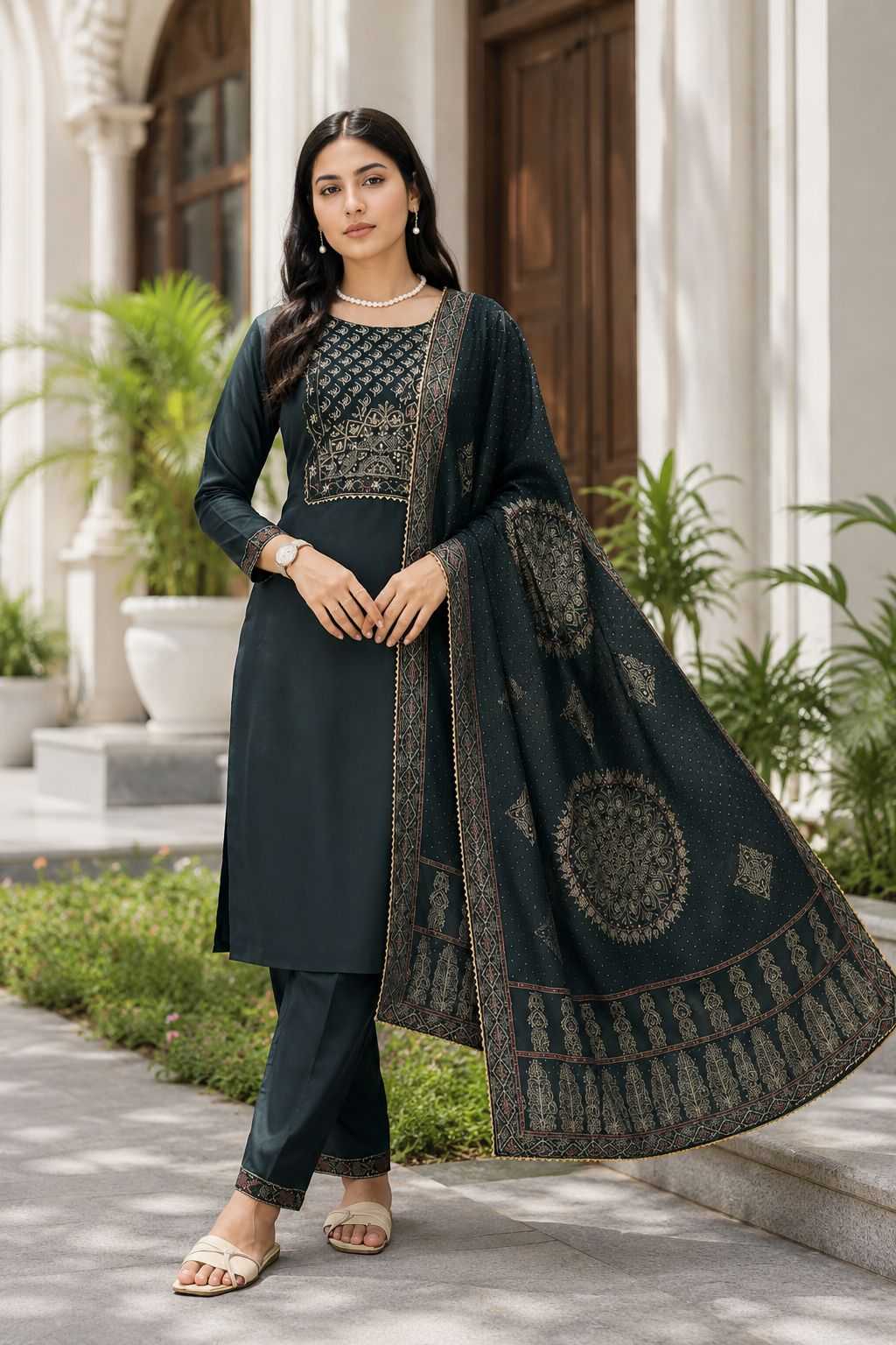 YNF Wholesale Chanderi Soft Designer Kurtis RIN119 8114 | Surat Manufacturer