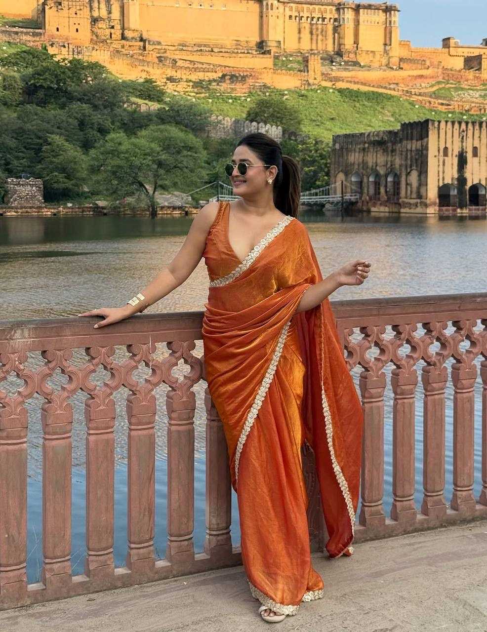 YNF Wholesale Space Silk Soft Silk Sarees RIN132 198 | Surat Manufacturer