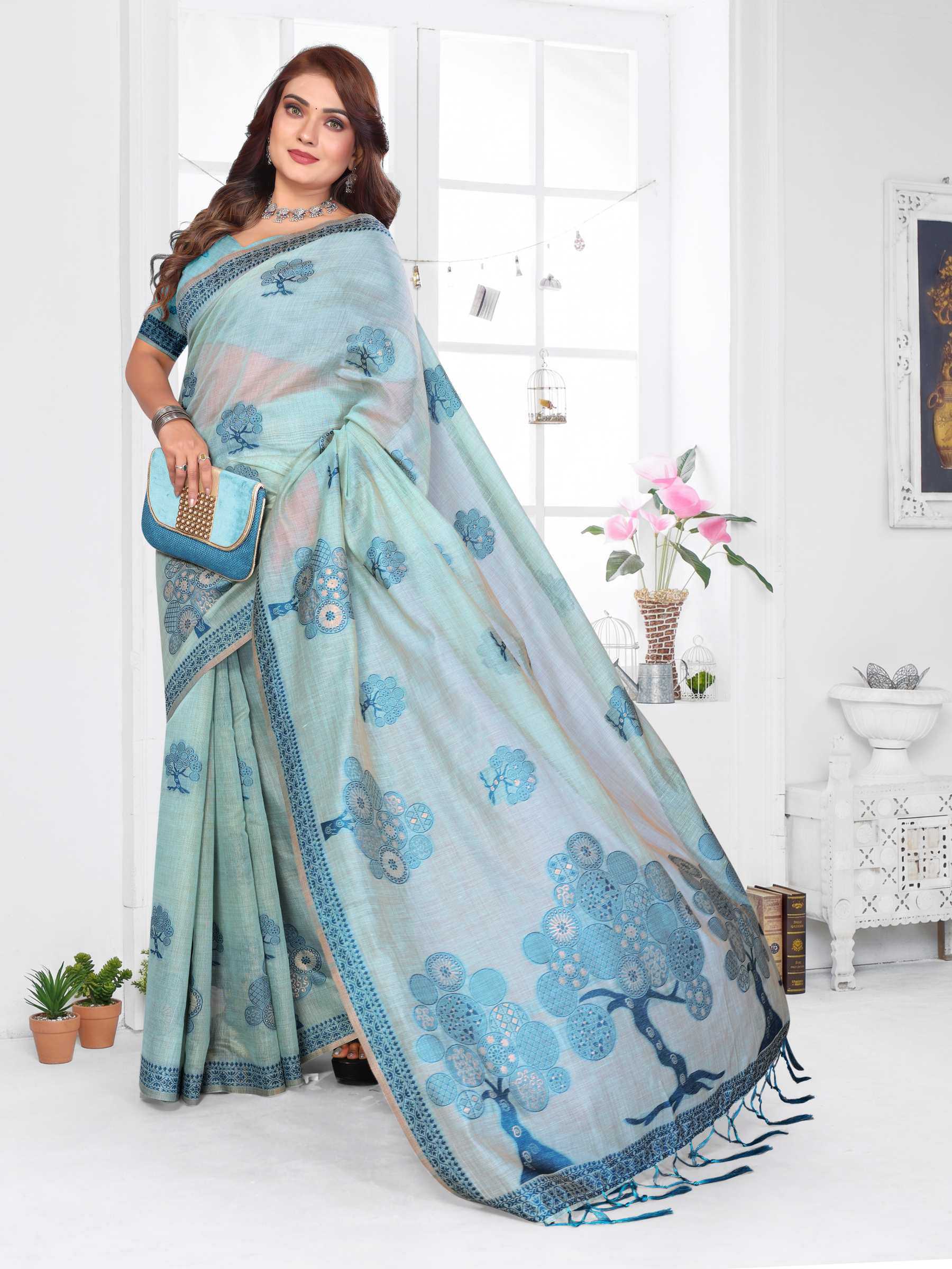 YNF Wholesale Cotton Fancy Sarees RIN144 Ashiwini | Surat Manufacturer