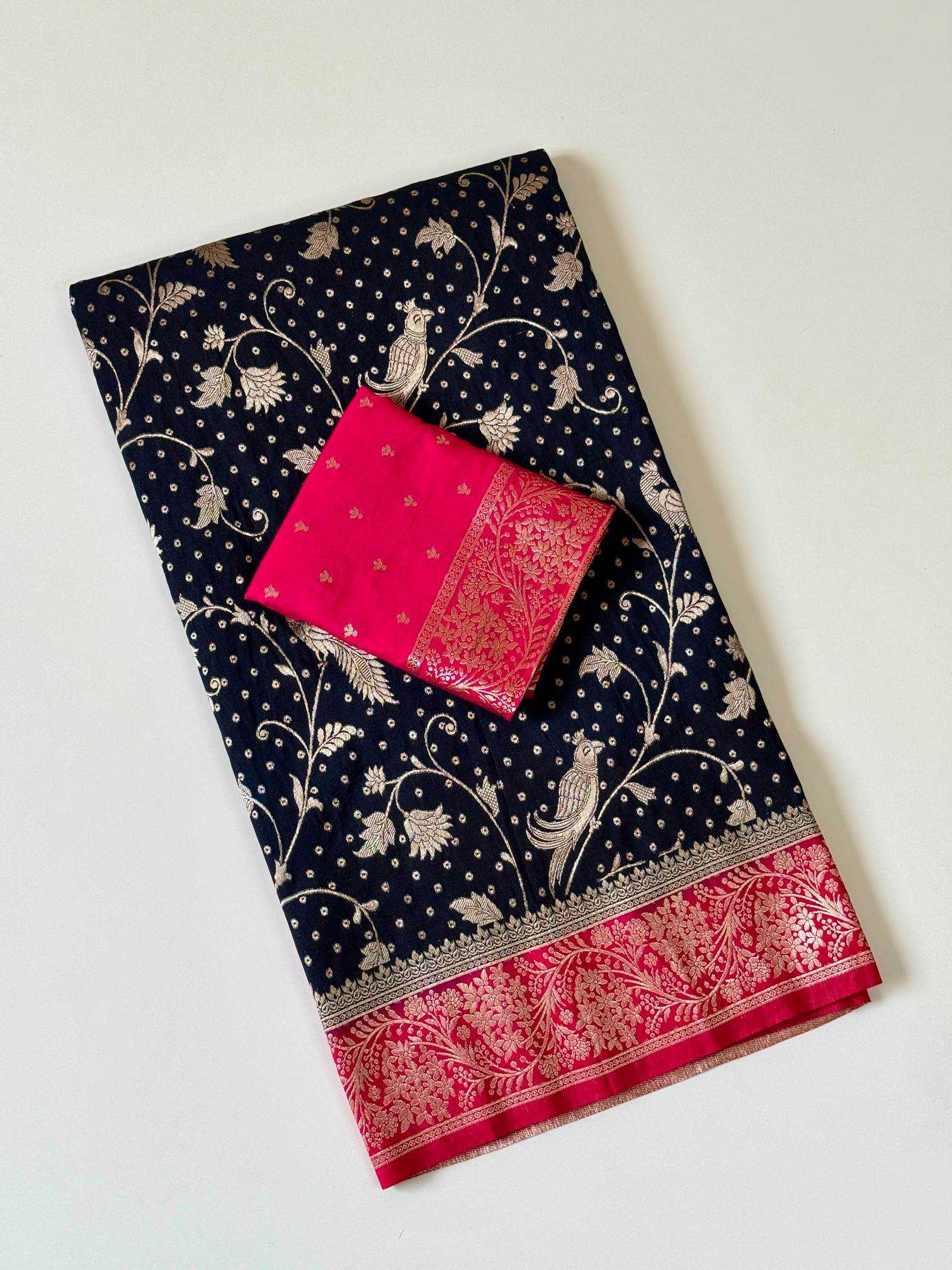 YNF Wholesale Crepe Fancy Sarees RIN225 1071 | Surat Manufacturer