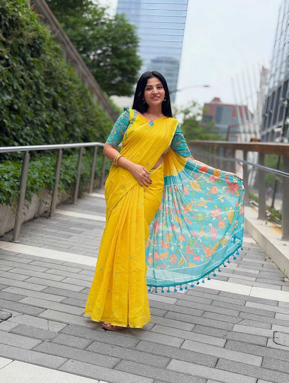 YNF Wholesale Handloom Silk Printed Sarees RIN231 Kalamkri | Surat Manufacturer