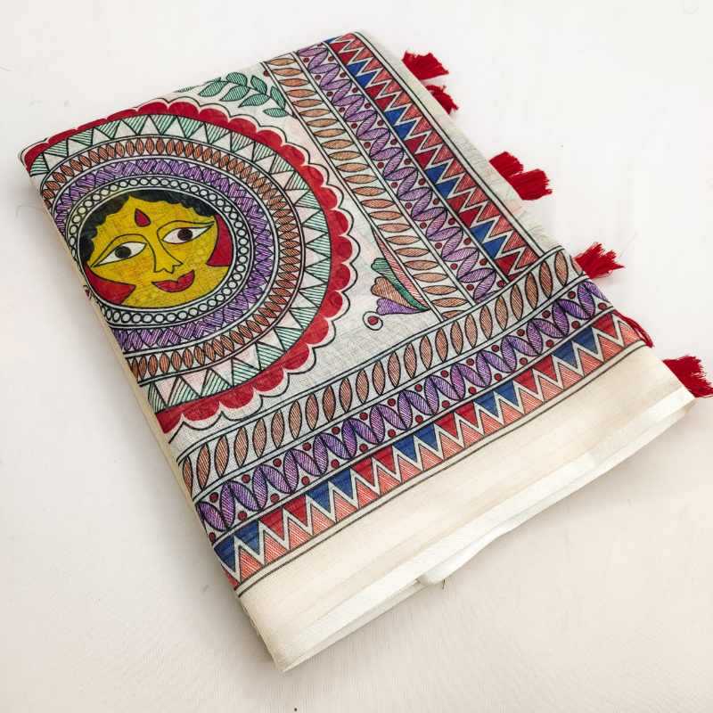 YNF Wholesale Cotton Printed Sarees RIN231 MADHUBANI | Surat Manufacturer